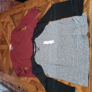 2 pcs Jumping Bean & Old Navy long sleeve top